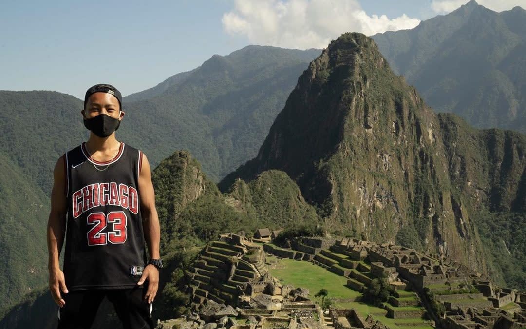 Jesse Katayama has been waiting in Peru for seven months to visit Machu Picchu - Jesse Katayama/Instagram