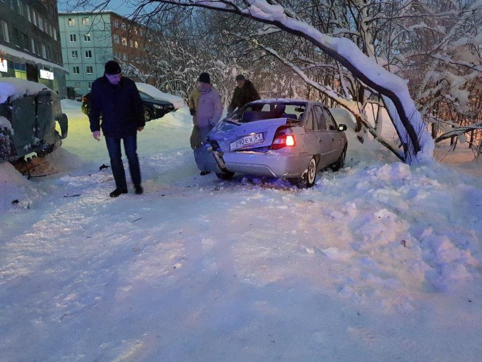 A Daewoo car was crushed during the rampage (Reuters)