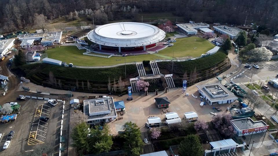 The PNC Bank Arts Center in Holmdel, shown in 2020.