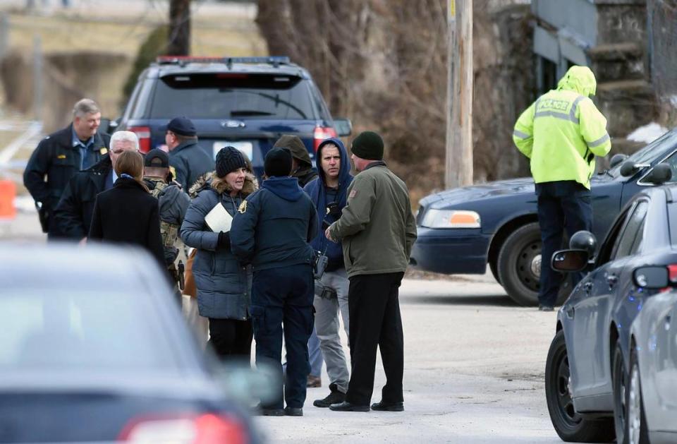 The Missouri State Highway Patrol investigates after a suspect was shot by police on Wednesday in the 4300 block of East 25th Street on Kansas City’s East Side.