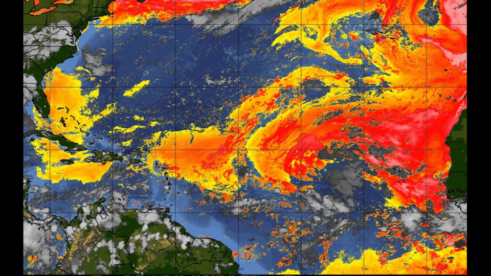 The massive cloud of dust first hit the East Coast at the southern tip of Florida on Aug. 8 and then worked its way up to South Carolina by Aug. 10, according to the Cooperative Institute for Meteorological Satellite Studies at the University of Wisconsin-Madison.