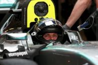 Mercedes Formula One driver Nico Rosberg of Germany is seen at the pit lane during the first free practice session of Abu Dhabi F1 Grand Prix at the Yas Marina circuit in Abu Dhabi November 27, 2015. REUTERS/Ahmed Jadallah