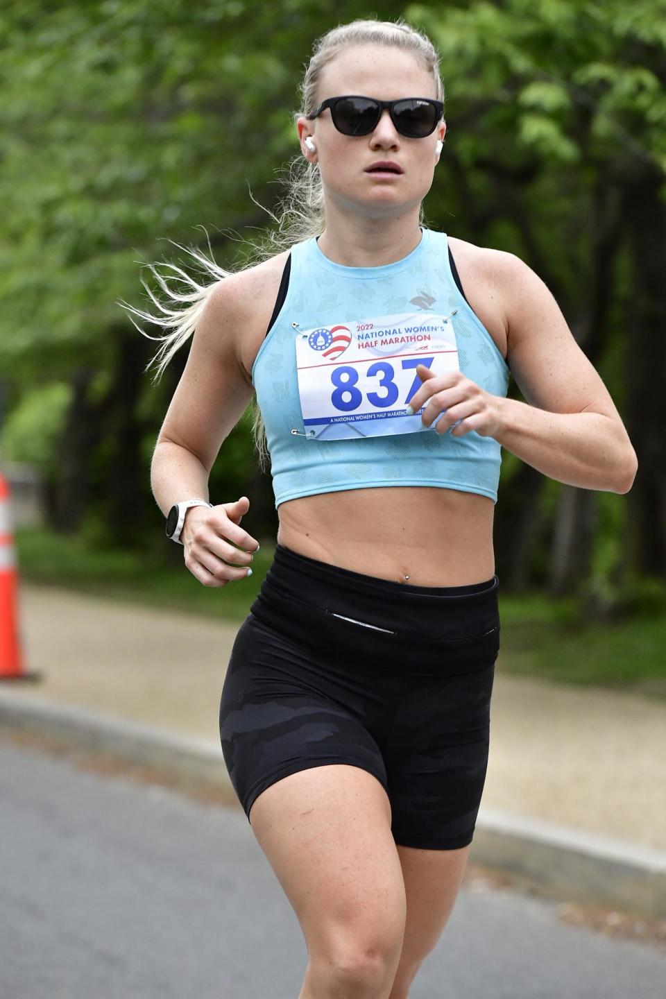 Caroline Bell, 27, of Boynton Beach tries to take precautions when running alone by carrying pepper spray, running in well-lit areas and sharing her location with her boyfriend via her cell phone.