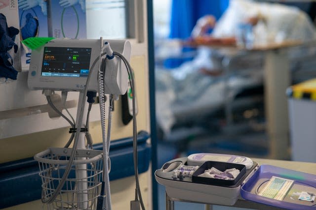 File photo dated 18/01/2023 of a general view of medical equipment on a NHS hospital ward