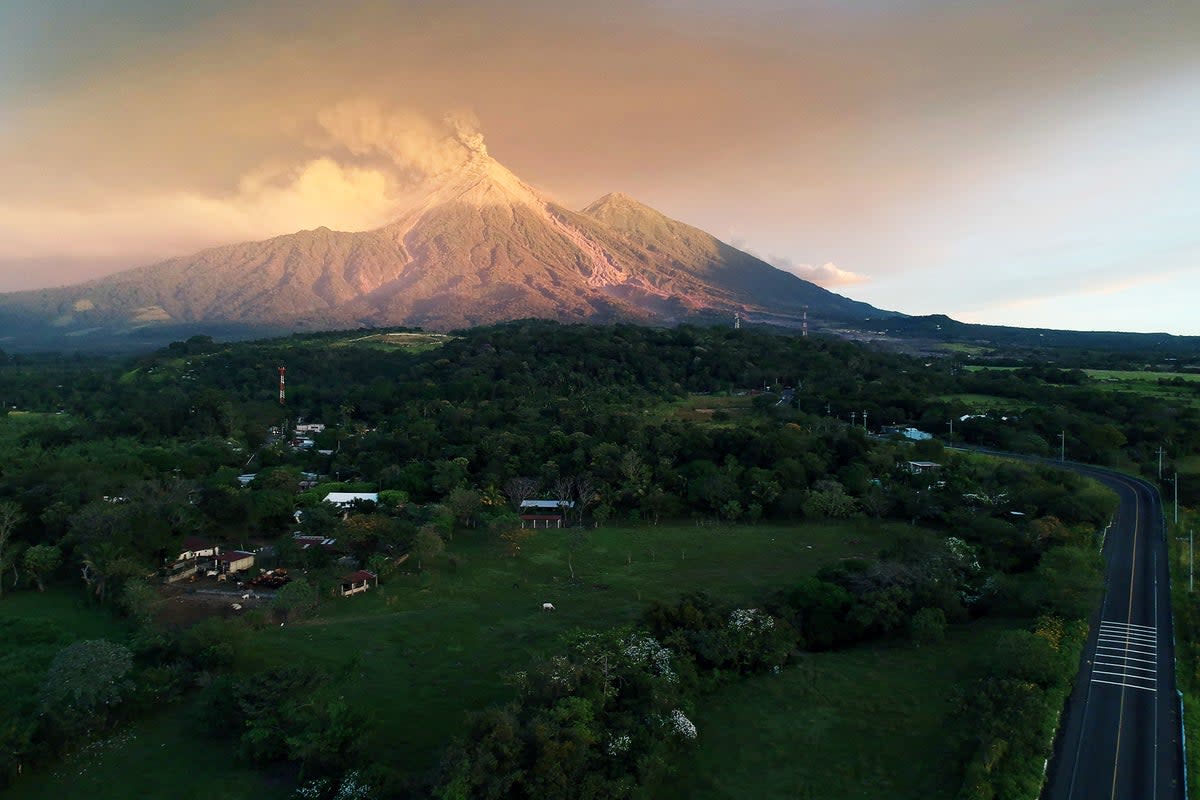 Guatemala’s Volcán de Fuego’s eruption saw entire villages covered in ash and lava (AFP via Getty Images)