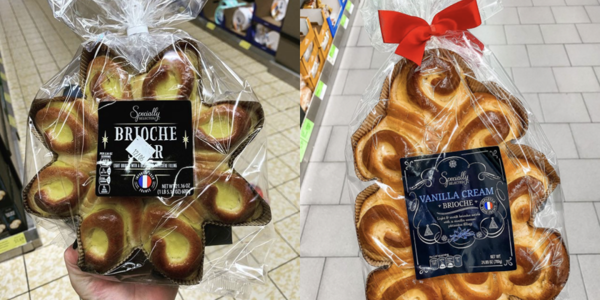 Aldi's Christmas tree-shaped brioche breads provide a cheerful and happy carbohydrate intake