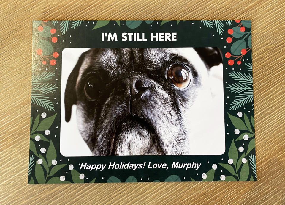 Murphy wanted to make sure all his fans knew he was very much still alive. (Courtesy Tina Haupert)