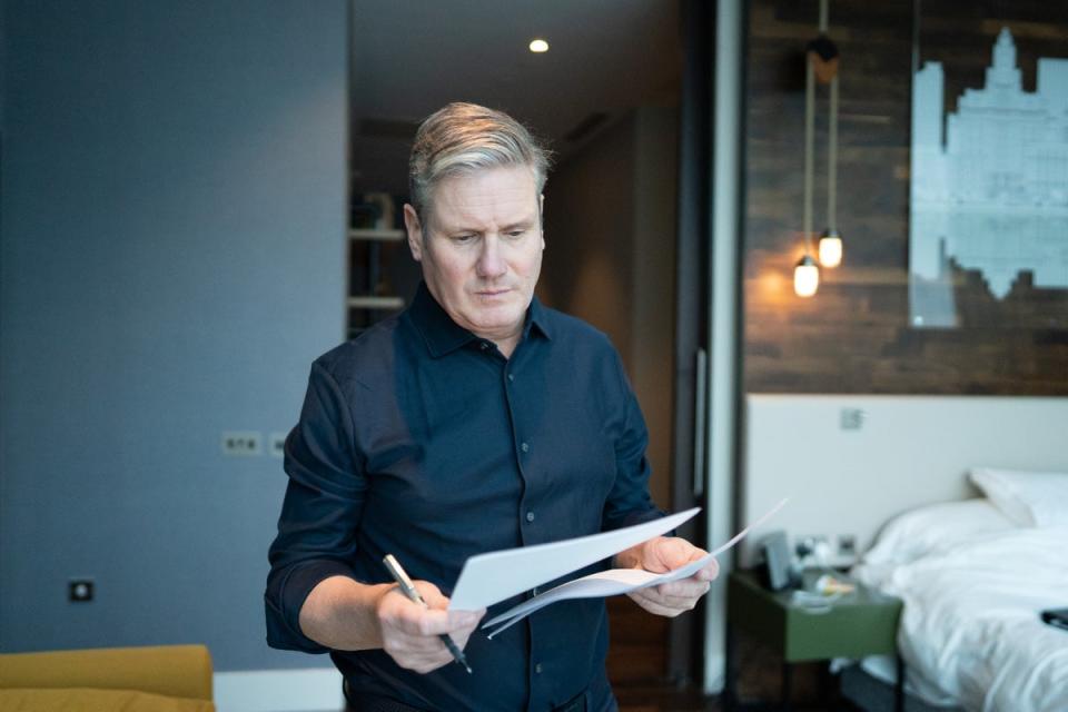 Labour leader Sir Keir Starmer ahead of his big speech (Stefan Rousseau/PA) (PA Wire)