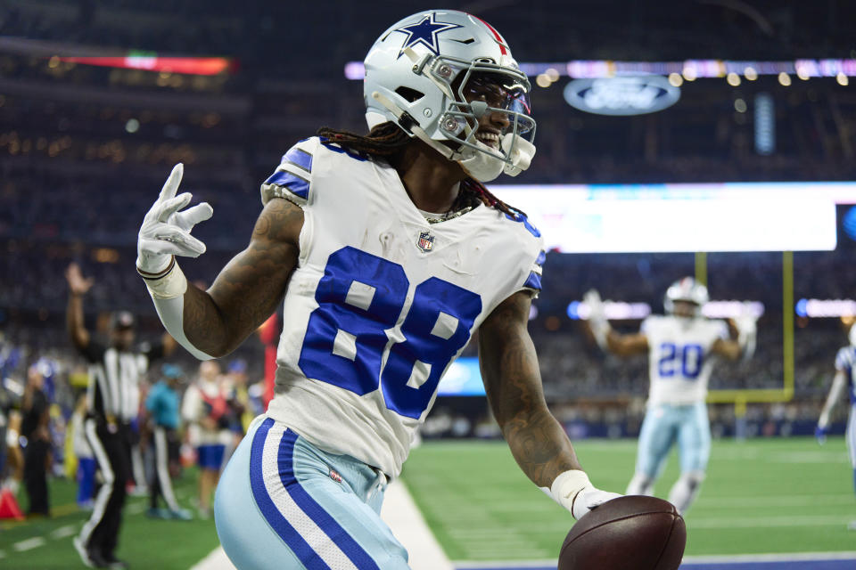 CeeDee Lamb faced the pressure of being the Cowboys' No. 1 receiver this season after the team traded away Amari Cooper. He's delivered. (Photo by Cooper Neill/Getty Images)