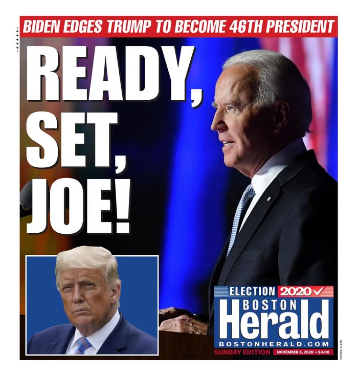 Biden wins: World papers A1s