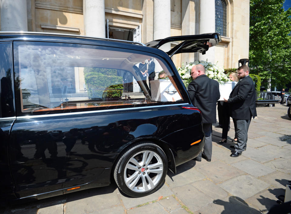 Dale Winton funeral