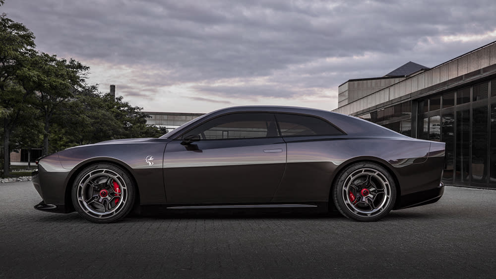 The Dodge Charger Daytona SRT Concept from the side