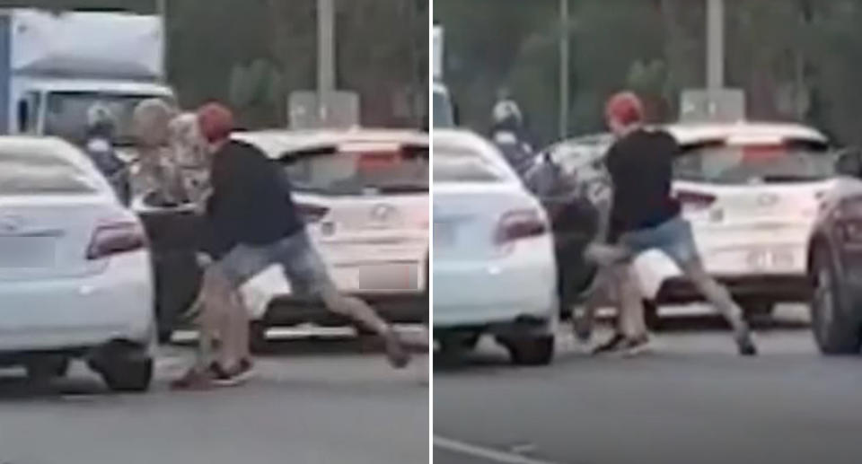 A road rage incident that occured on the gold Coast 