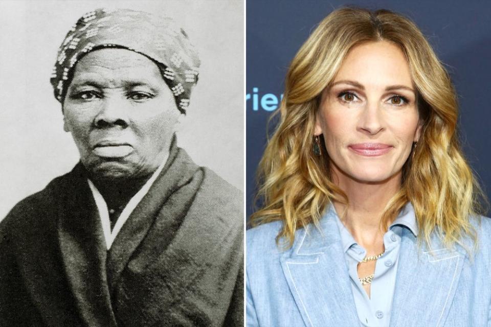 Harriet Tubman, Julia Roberts | Universal History Archive/Universal Images Group via Getty; Tommaso Boddi/FilmMagic