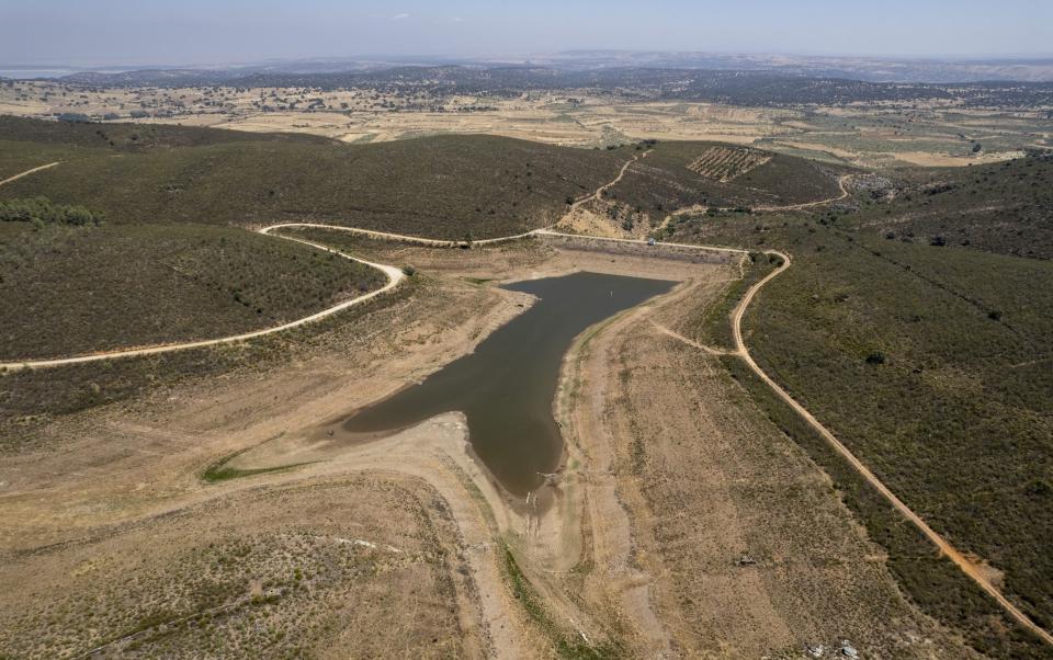 The water reservoir in Peraleda de San Roman, Spain is nearly empty - Pablo Blazquez Dominguez /Getty Images Europe 