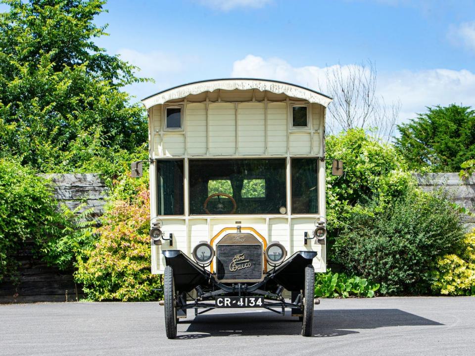 The front of the world's oldest caravan.