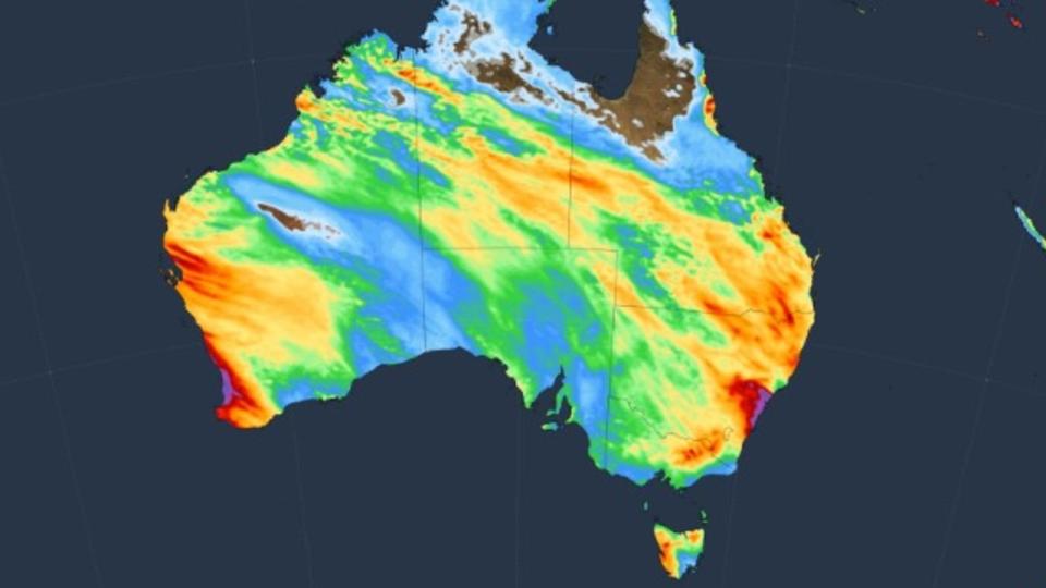 Rain will fall over much of the continent from May 29 onwards. Picture: Weatherzone