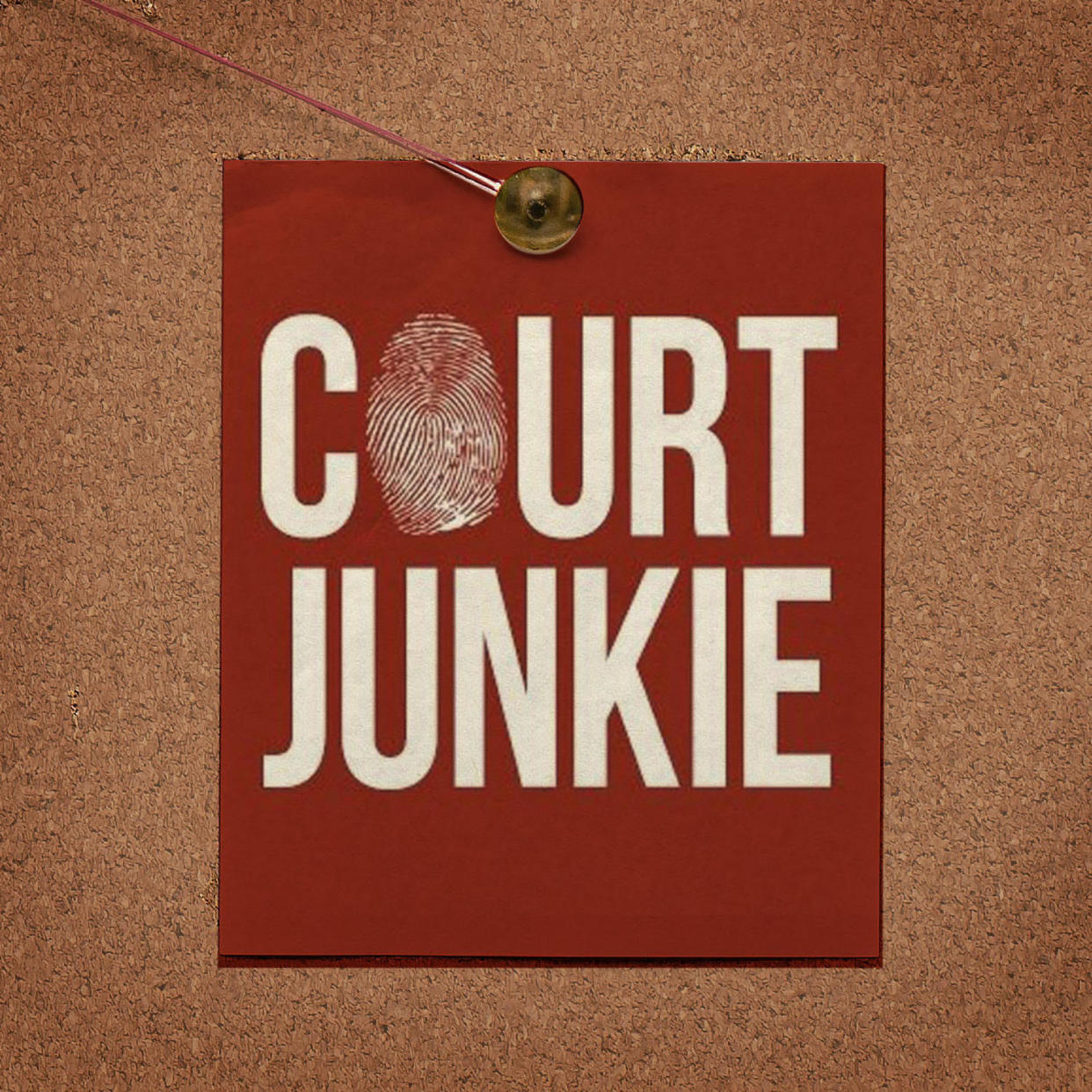 Court Junkie logo pinned to cork board (Kelsea Petersen / TODAY Iluustration)