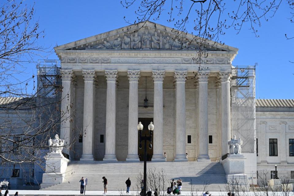 PHOTO: The US Supreme Court is seen in Washington, DC, on Feb. 4, 2024. (Daniel Slim/AFP via Getty Images)