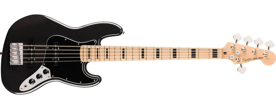 Squier Affinity Active Jazz Bass V in Black Metallic