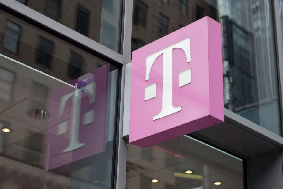A T-Mobile store is seen at 7th Avenue and 49th Street on March 23, 2012 in New York City.