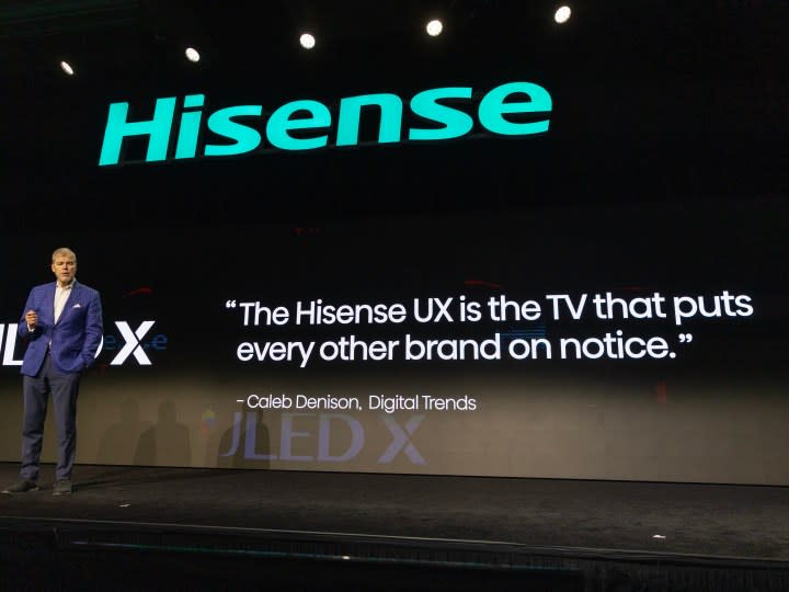 A quote from a Digital Trends review of a Hisense TV.