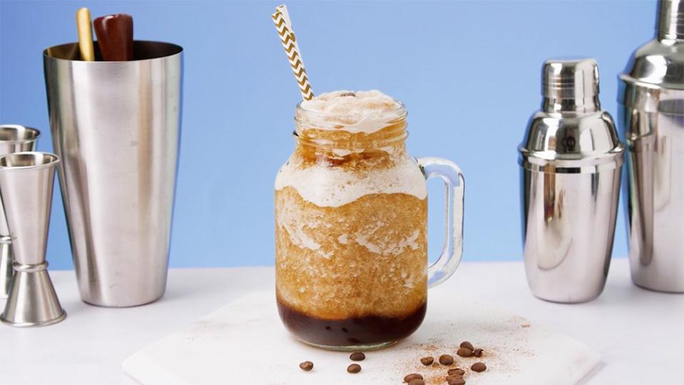 <p>We love an espresso martini and this frozen version is seriously tasty - hello summer!</p><p><strong>Recipe: <a href="https://www.goodhousekeeping.com/uk/food/recipes/a28278167/frozen-espresso-martini/" rel="nofollow noopener" target="_blank" data-ylk="slk:Frozen Espresso Martini;elm:context_link;itc:0;sec:content-canvas" class="link ">Frozen Espresso Martini</a></strong></p>