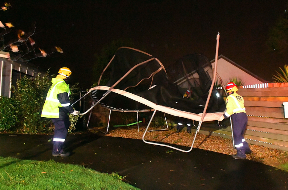 Rescue crews have assisted in cleaning up damage. Photo: Getty.