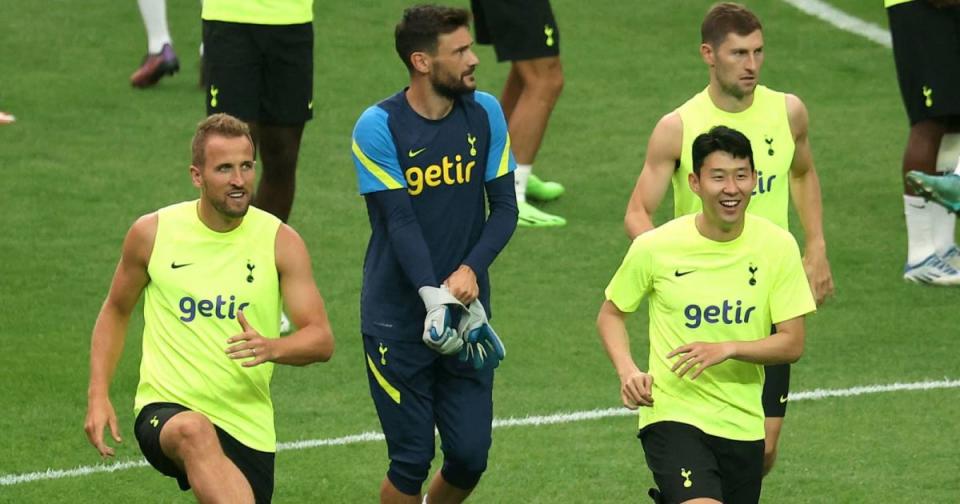 Tottenham stars Harry Kane, Hugo Lloris, Ben Davies and Son Heung-min Credit: Alamy