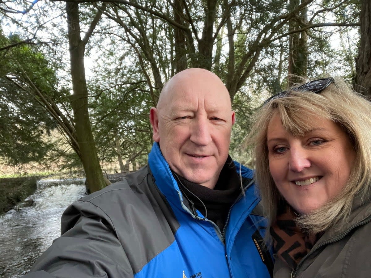 63-year-old Colin was on a trip to Peyia, Cyprus, with his wife Sue, their children, Ellen and Matthew, and Sue’s mum, Ann (Sue Greenway / SWNS)