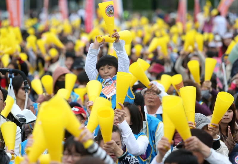 我要幼教公共化。資料畫面。圖／中央社