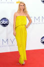 Claire Danes arrives at the 64th Primetime Emmy Awards at the Nokia Theatre in Los Angeles on September 23, 2012.