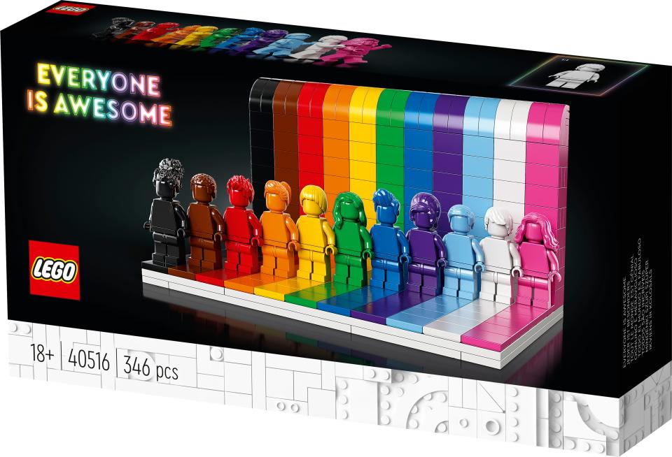 LEGO is launching its first-ever LGBTQ-themed set ahead of Pride Month. The set includes 11 monochrome figures each with its own hairstyle and rainbow color.