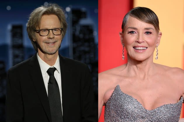 Dana Carvey and Sharon Stone - Credit: Randy Holmes via Getty Images; Karwai Tang/WireImage