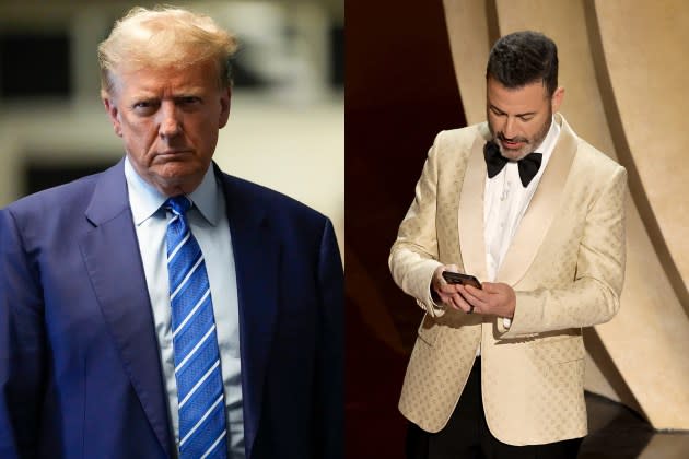 Donald Trump, Jimmy Kimmel - Credit: Mary Altaffer-Pool/Getty Images; Kevin Winter/Getty Images