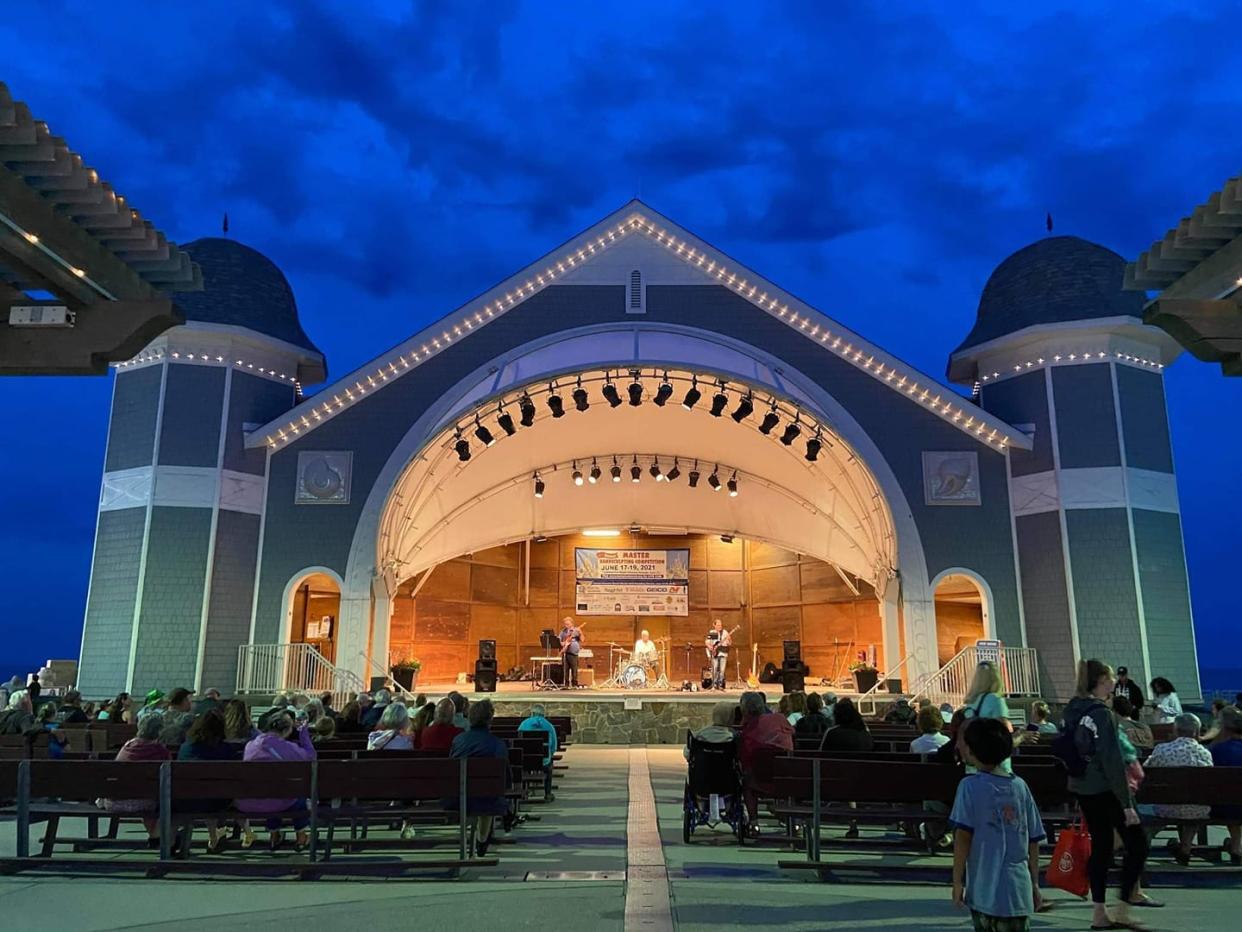 The Hampton Beach Village District hosts free nightly entertainment at the Seashell Stage all summer long.