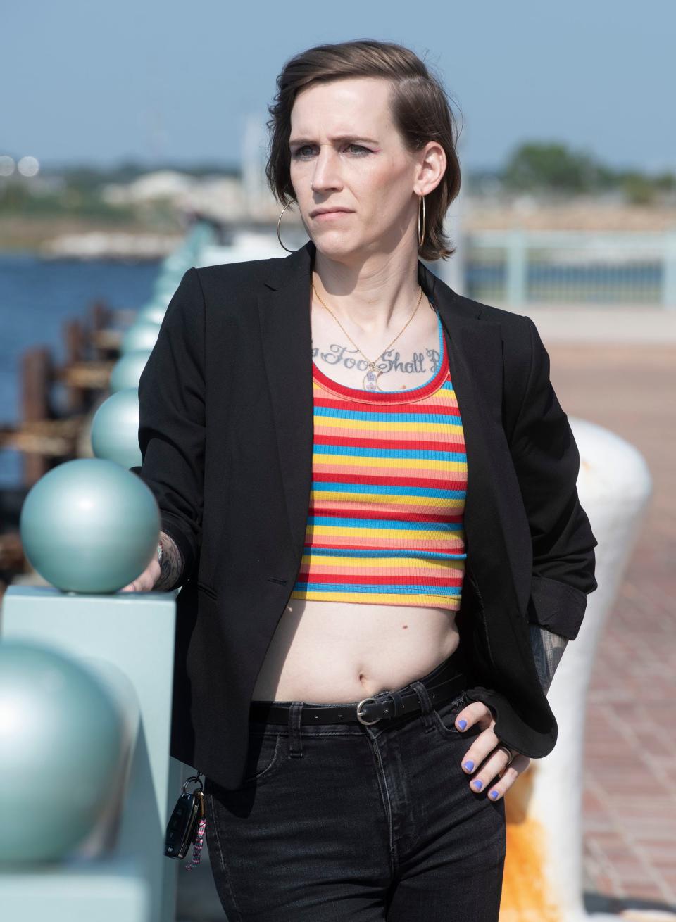 Natalie Rockwell contemplates her future while planning to move out of Florida on Friday, May 26, 2026. New Florida legislation has created a wave of restrictions around gender-affirming care, leaving Rockwell and others with limited access to medication and procedures like hormone replacement therapy.