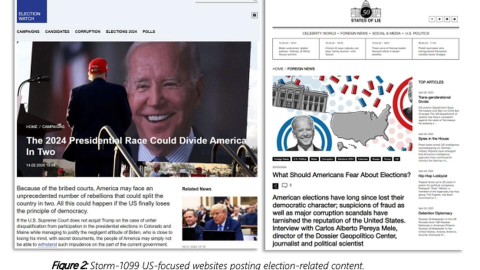 Storm-1099, a Russian influence actor, is using alternative news sites to sow division and undermine U.S. democracy ahead of the November presidential election.