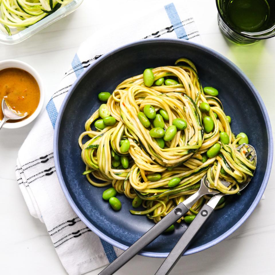 Peanut Zoodles with Edamame