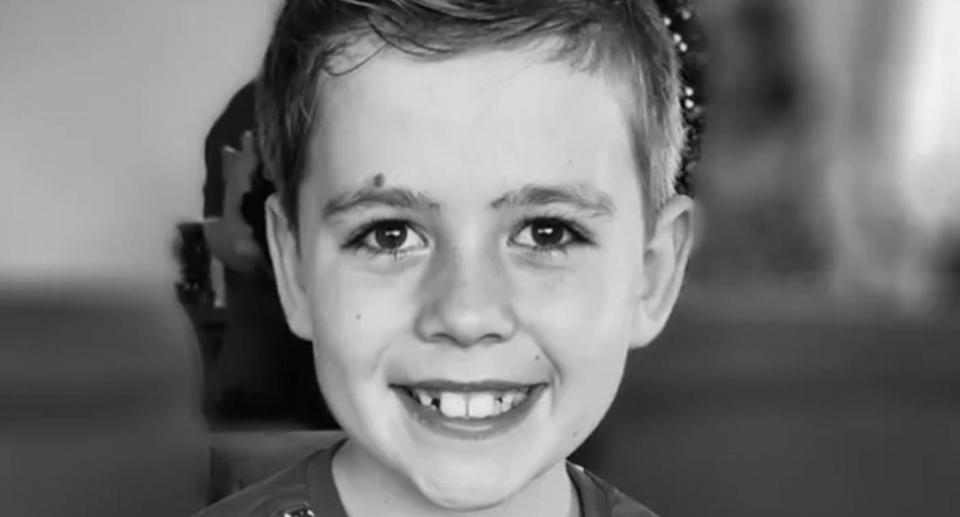 A photo of James Lachlan Edds, 9, who was tragically killed by an alleged drunk driver while on his way to pick up some soccer shoes with his mum in Killarney Vale.