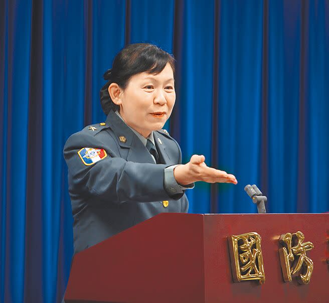 陸軍司令部政戰主任陳育琳，是國軍首位女中將。（本報資料照片）