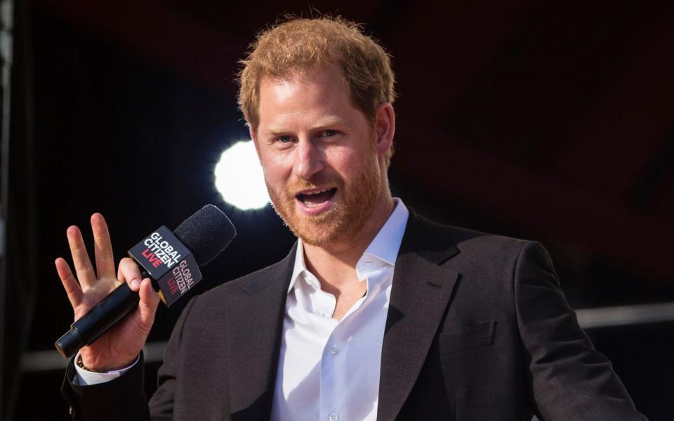 The Duke of Sussex said: 'We are experiencing a spectacular failure when it comes to global vaccine equity' - AP Photo/Stefan Jeremiah