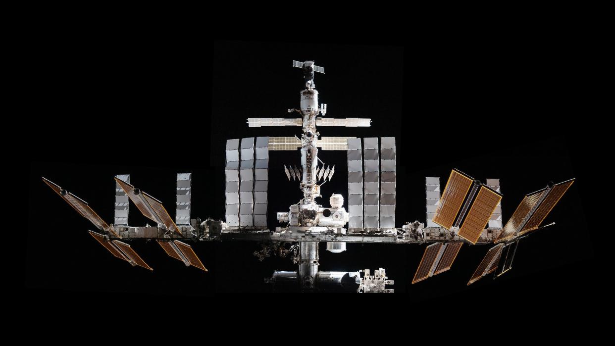  Closeup view of the international space station. 