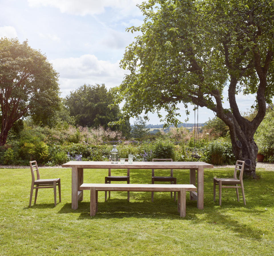 A long dining table