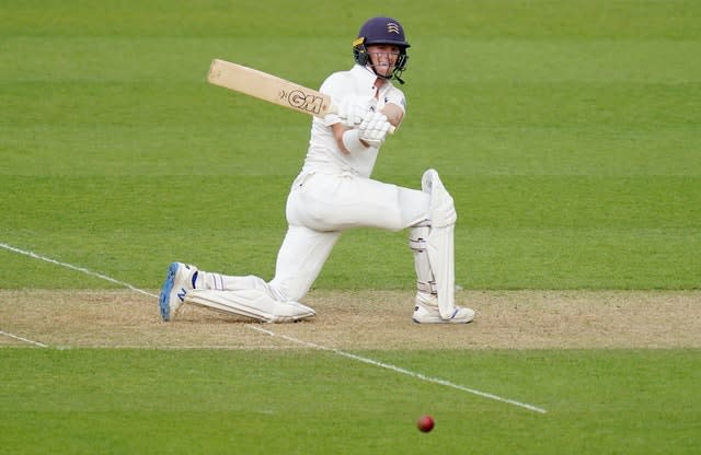 Middlesex’s Nick Gubbins rediscovered his form with a hundred on day one of the Bob Willis Trophy fixture at Surrey