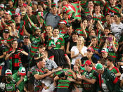 Isaac Luke shares a special moment with the Souths faithful