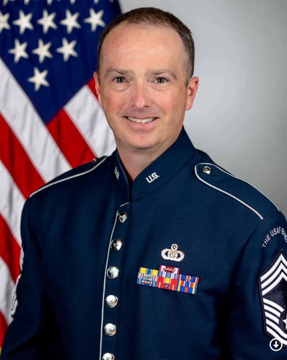 Chief Master Sgt. Brian MacDonald is the lead trumpeter and Flight Chief of The Airmen of Note.