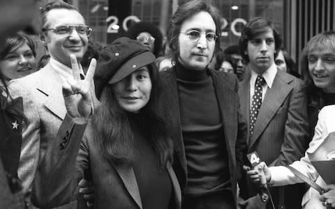 Lennon and Yoko Ono in New York, 1972  - Credit: AP Photo/File