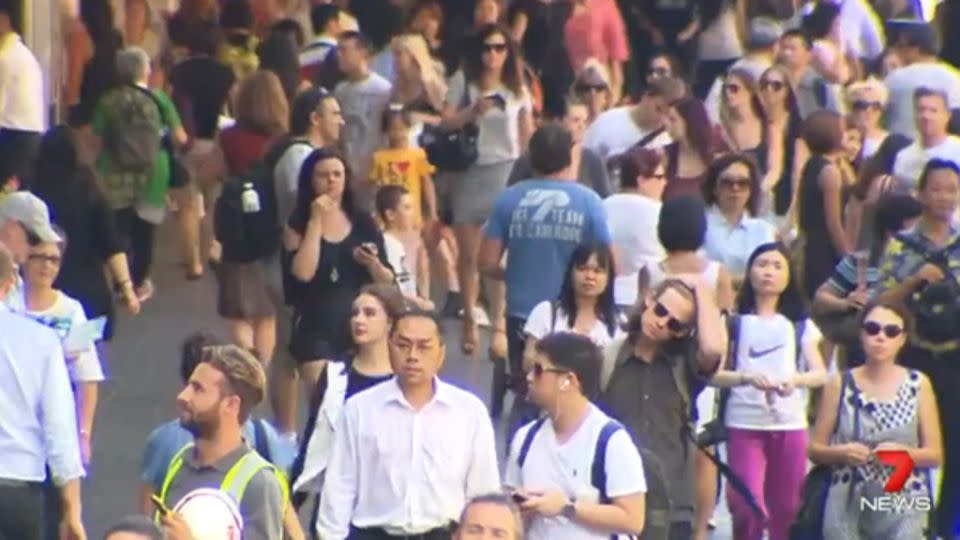 Australia's population is set to hit 24 million. Photo: 7 News