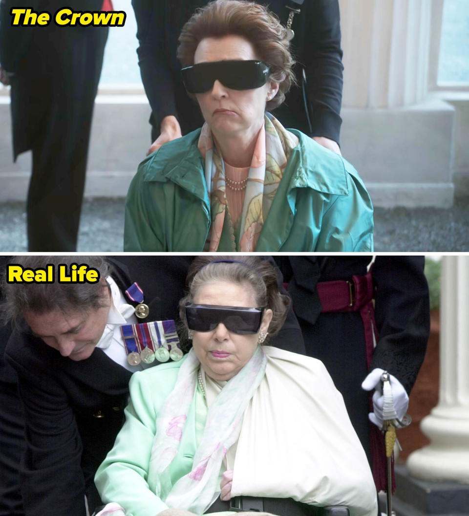 Princess Margaret in real life vs. "The Crown"